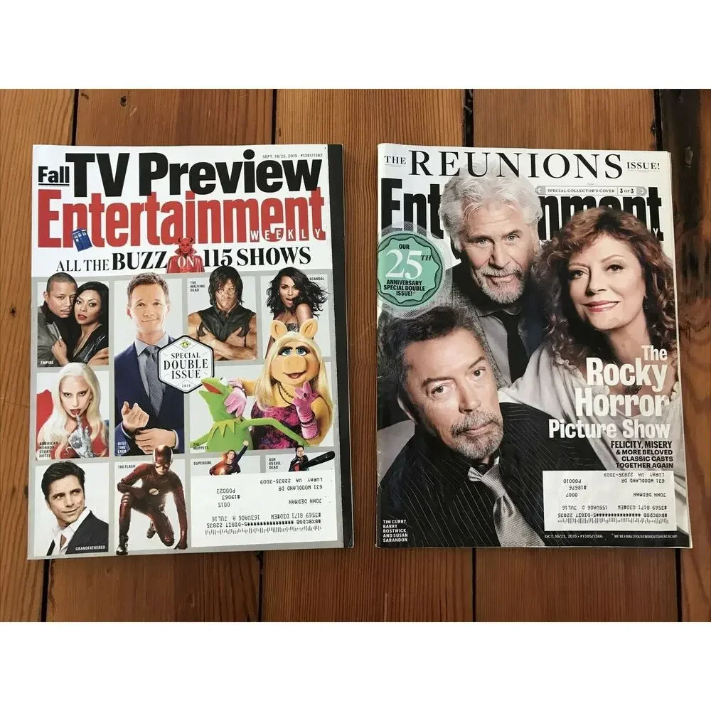 Set Lot 13 Entertainment Weekly Magazine Apr May Jun Jul Aug 2017 Sept Oct 2015